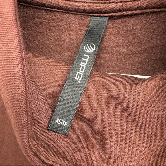 MPG Sweatshirt, Red Brown Mock Turtleneck, Oversized XS, Stitch Fix, NWOT - Picture 2 of 9